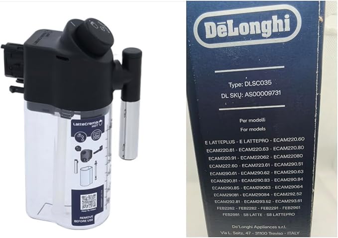 DeLonghi Carafe à lait Récipie - Delonghi Espresso Magnifica avis et prix